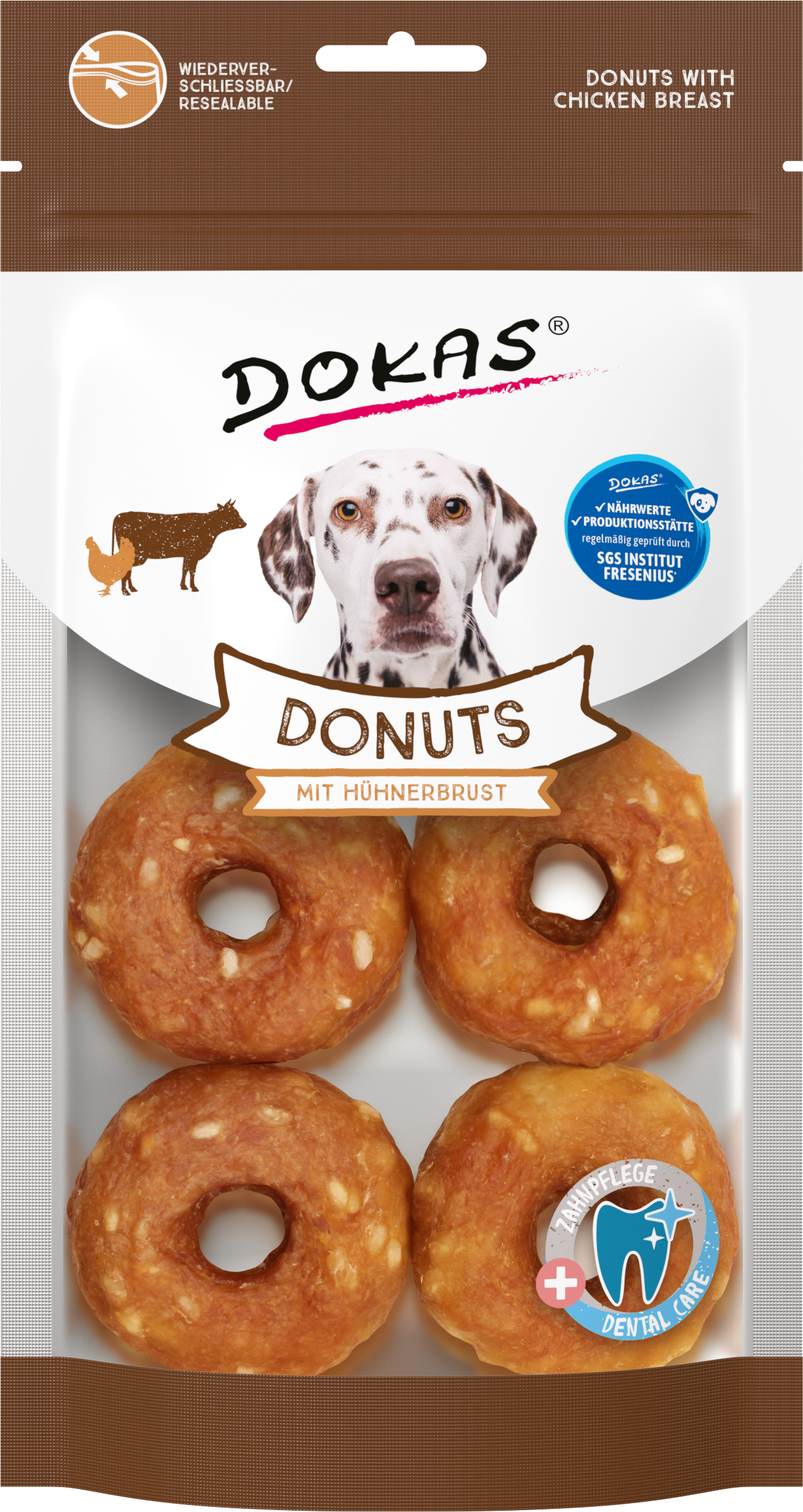 Thumbnail 4: Dokas Dokas Donuts mit Hühnerbrust 5x 160g Multipack