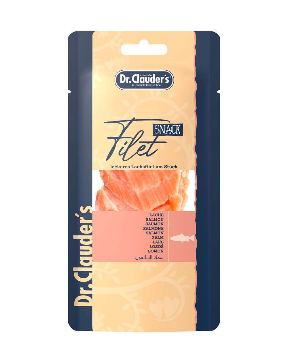 Bild 1 von 1: Dr.Clauder’s Filet Snack Lachs 30g