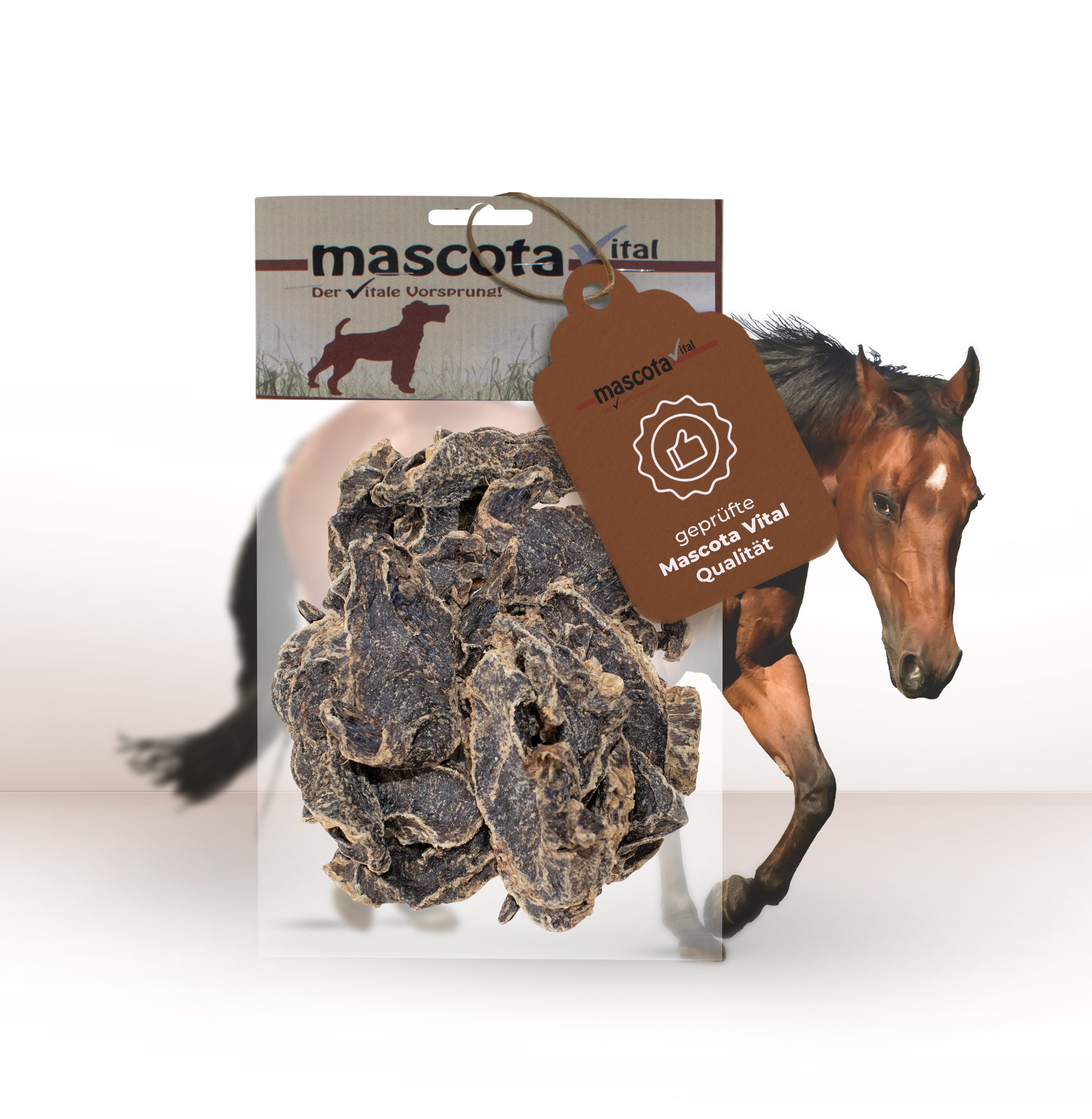 Thumbnail 6: mascota vital Pferdeherzen, getrockneter Kauartikel für Hunde, 200 g