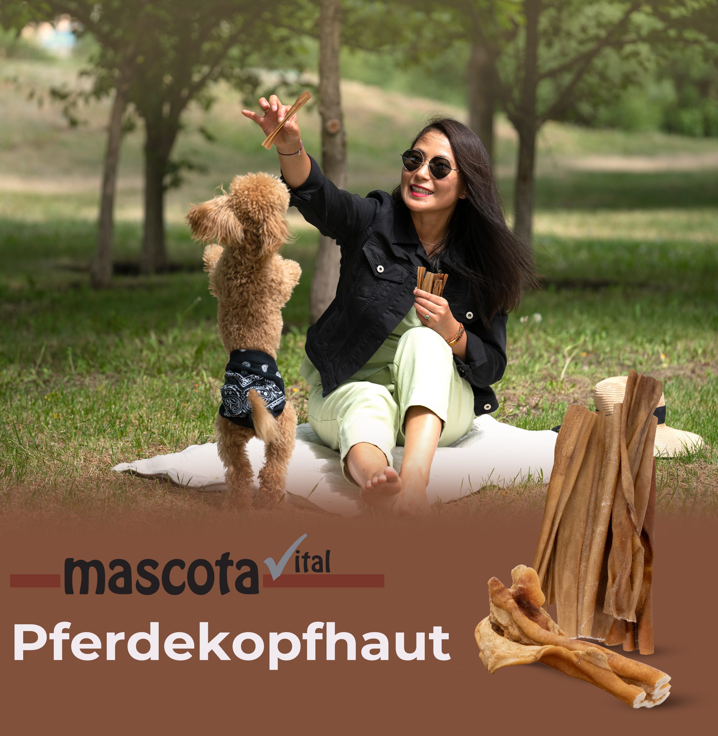Thumbnail 5: mascota vital Pferdekopfhaut, Kauartikel für Hunde, 200 g