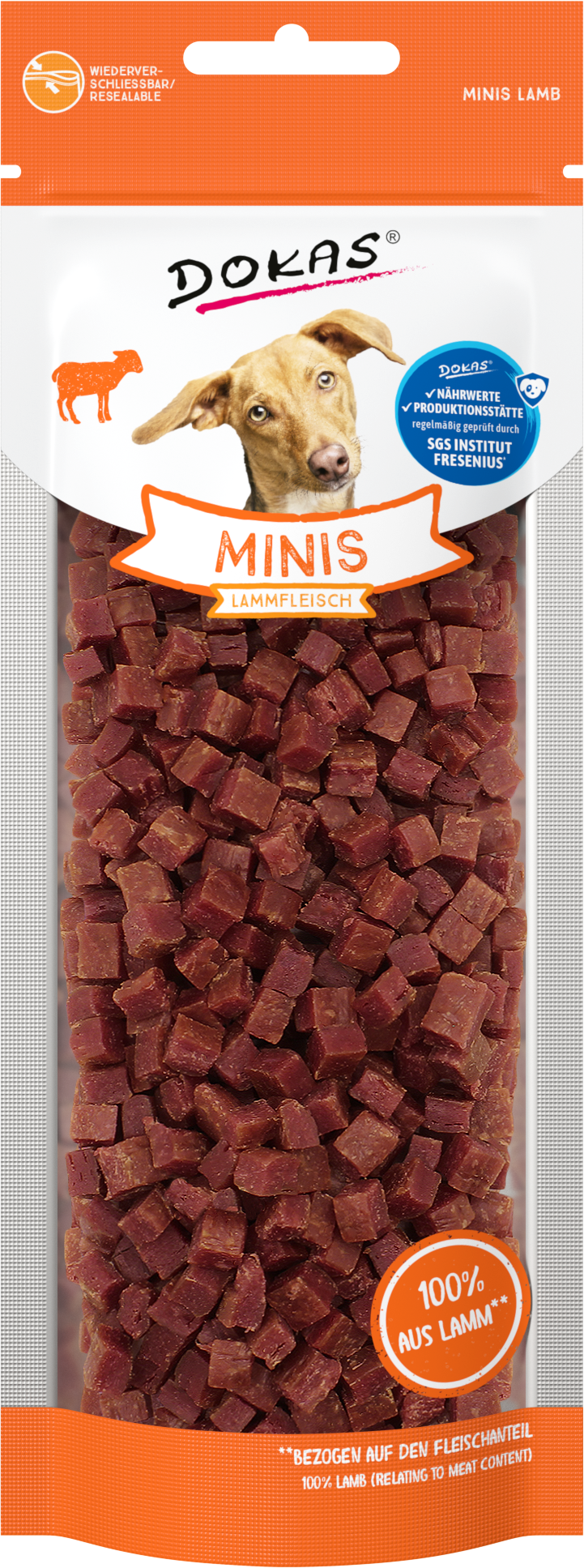 Thumbnail 1: Dokas Minis Lammfleisch Trainigsleckerlis für Hunde 9x 70g Multipack