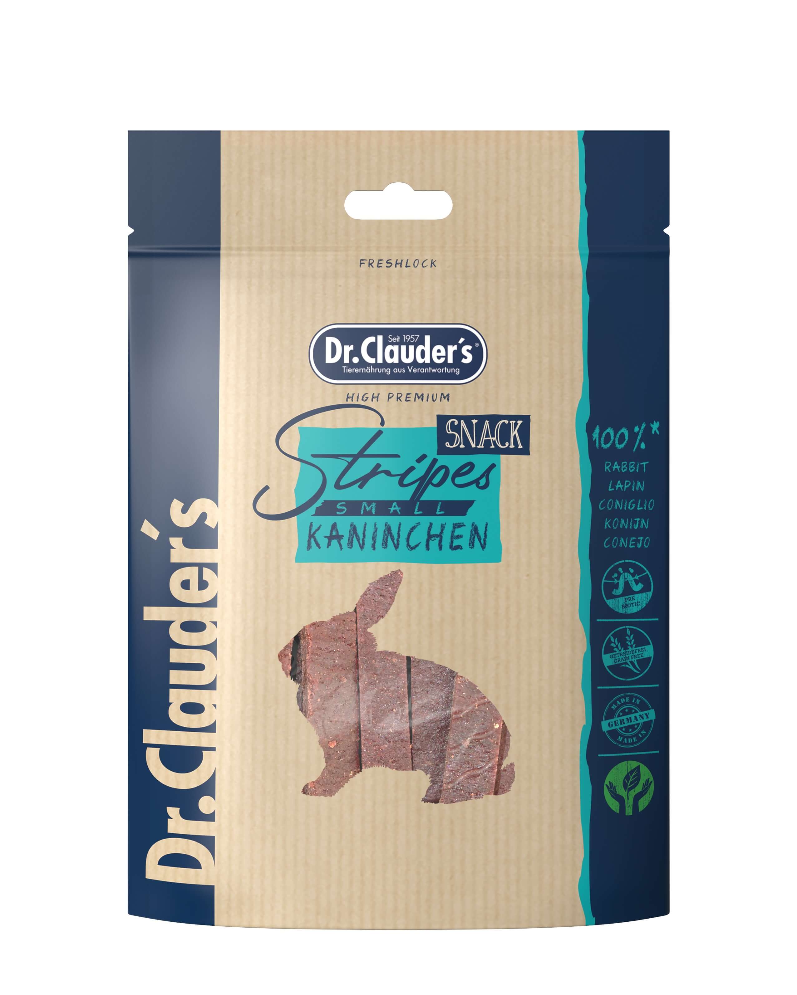 Bild 1 von 1: Dr.Clauder’s Dr.Clauder´s Stripes Snack Kaninchen Small 80g