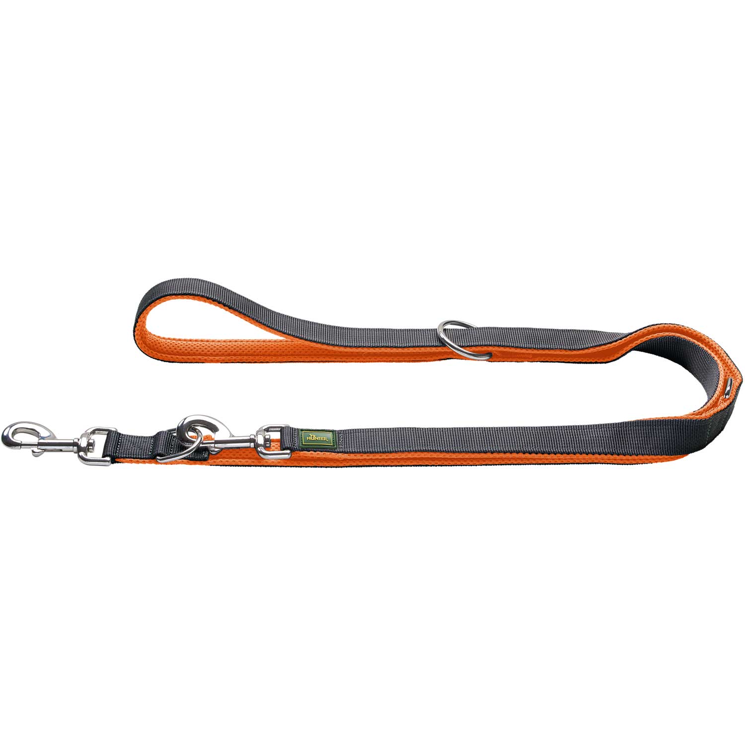 Produktbild von Verstellbare Führleine Maldon 15/200, orange/grau