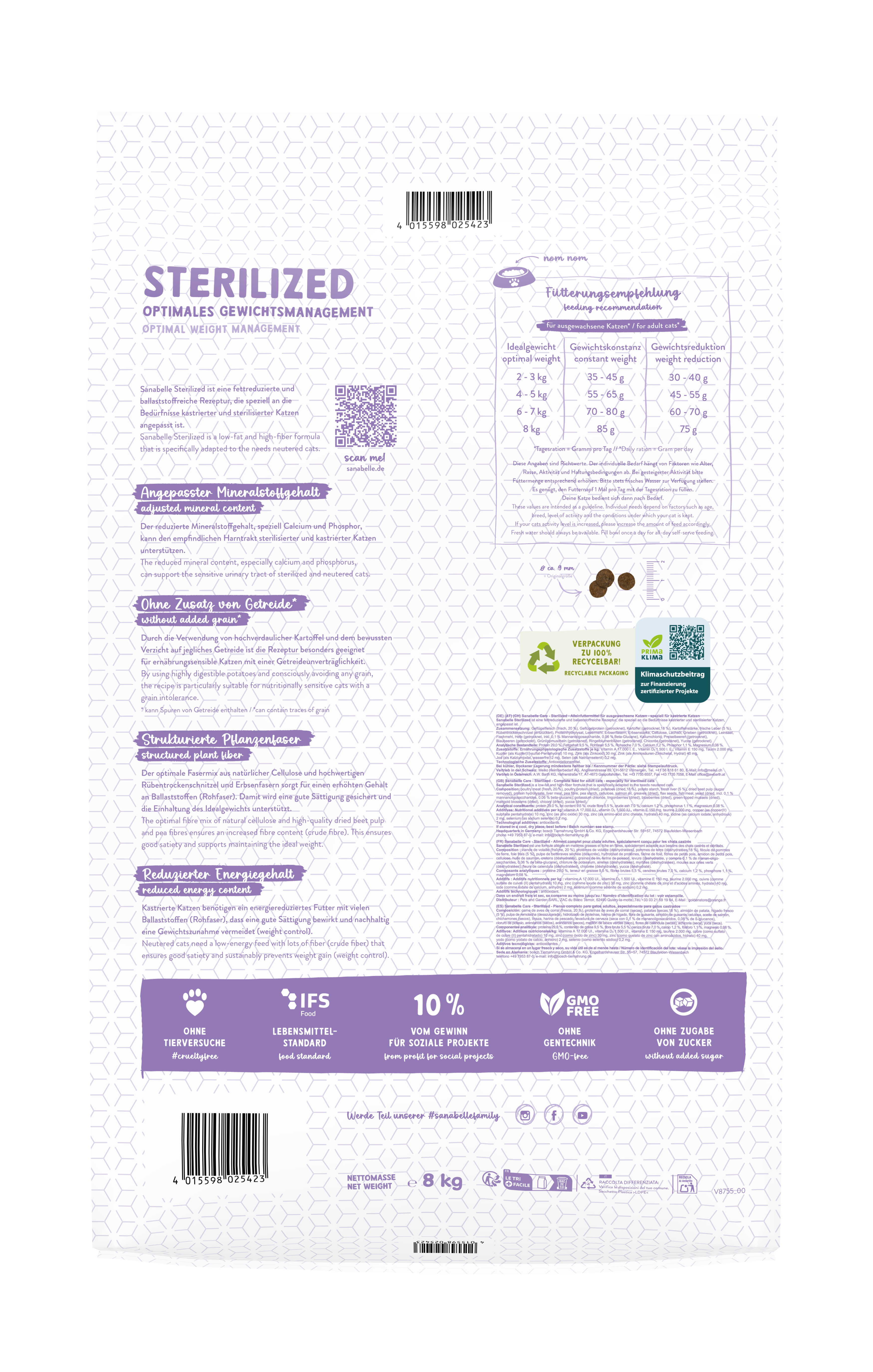 Thumbnail 2: Sanabelle Sanabelle Sterilized – Katze Trockenfutter – 8kg