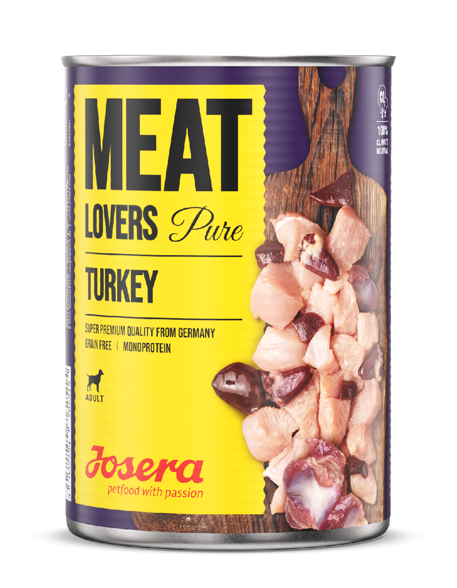 Thumbnail 1: Josera Meat Lovers Pure Turkey – Nassfutter Hund – 6x800g