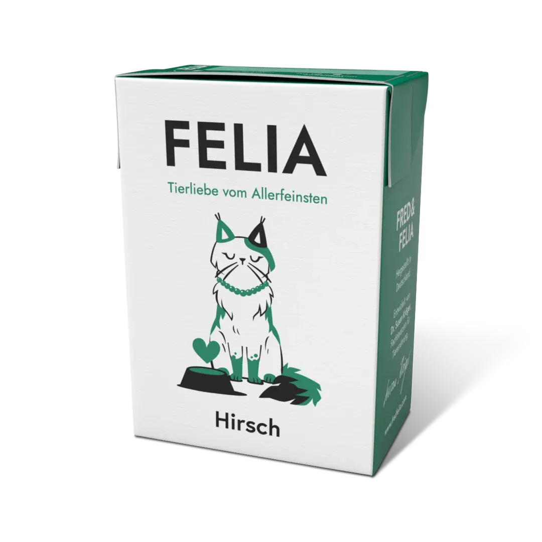 FRED & FELIA FELIA Katzennassfutter Hirsch 10x 190g