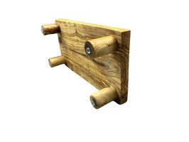 Thumbnail 8: Olivenholz-erleben Futterstation DANDY PLUS 2 x 0,4 Liter, runde Füße (6cm)