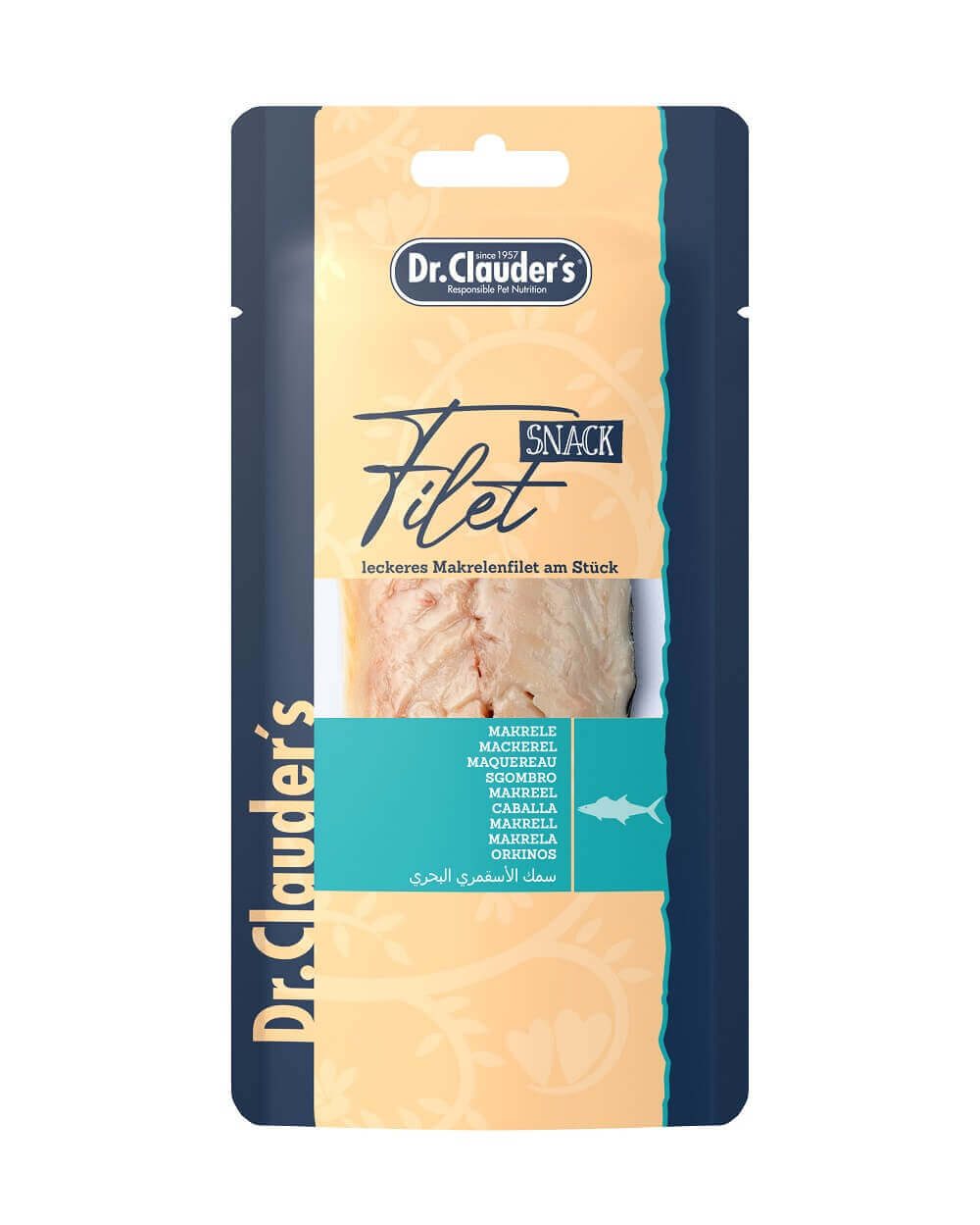 Bild 1 von 1: Dr.Clauder’s Filet Snack Makrele 30g