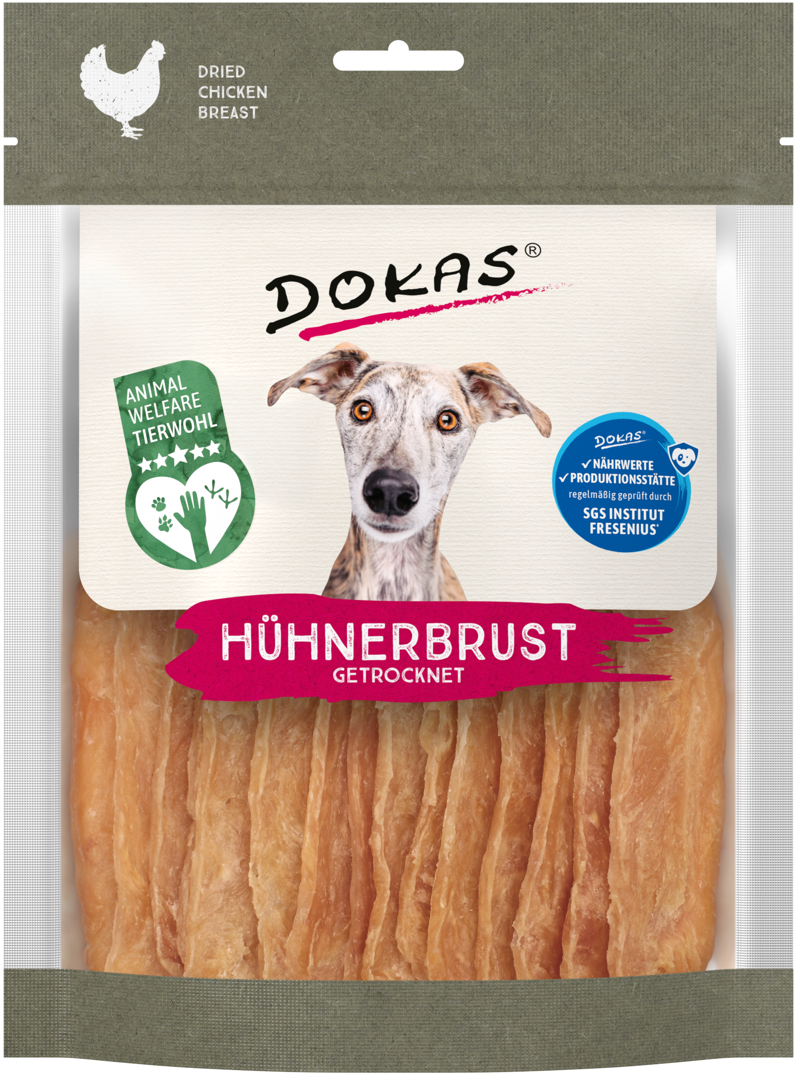 Thumbnail 1: Dokas Hühnerbrust getrocknet Tierwohl-Haltung Hundeleckerli 11x 170g Multipack