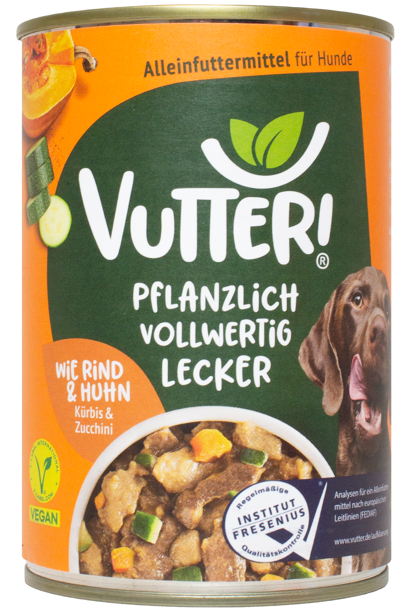 Thumbnail 2: Vutter! Vutter! Hund | veganes Hundefutter | 24 x 400g | Nassfutter: Wie Rind & Huhn | Glutenfrei | Alleinfuttermittel | bedarfsdeckend