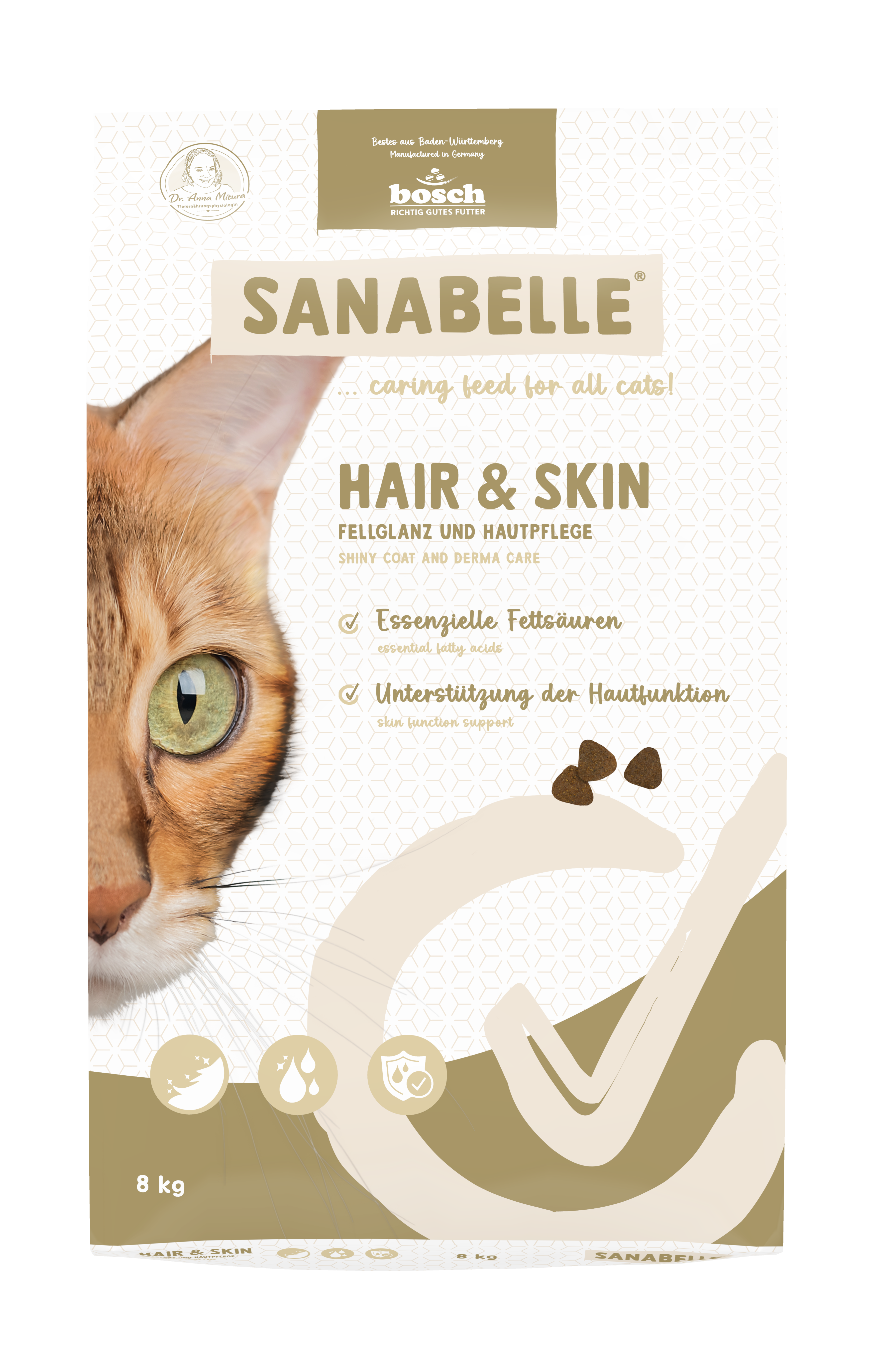 Produktbild von Sanabelle Hair & Skin – Katze Trockenfutter – 8kg
