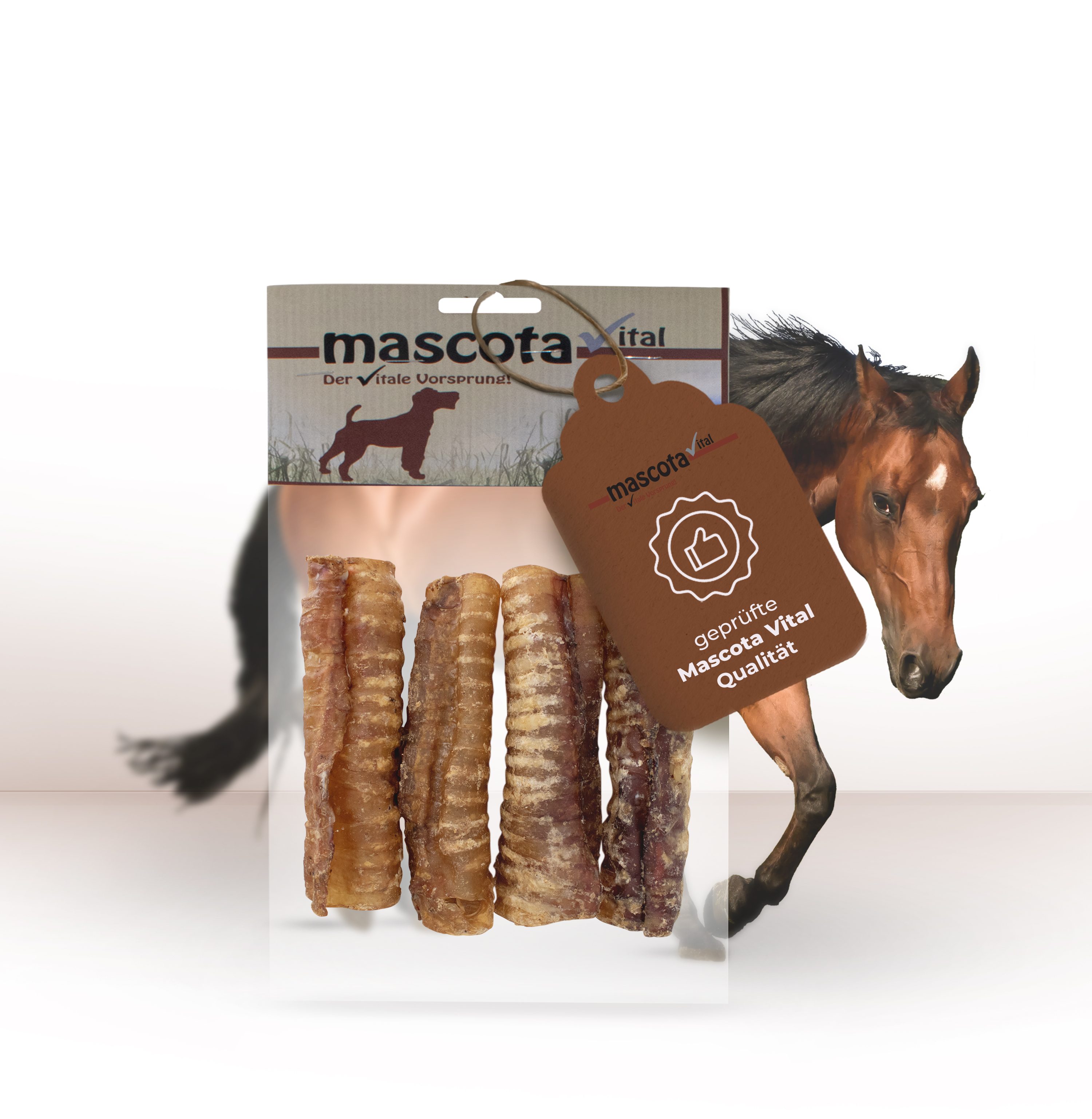 Thumbnail 4: mascota vital Pferdestrossen, Kauartikel für Hunde, 200 g