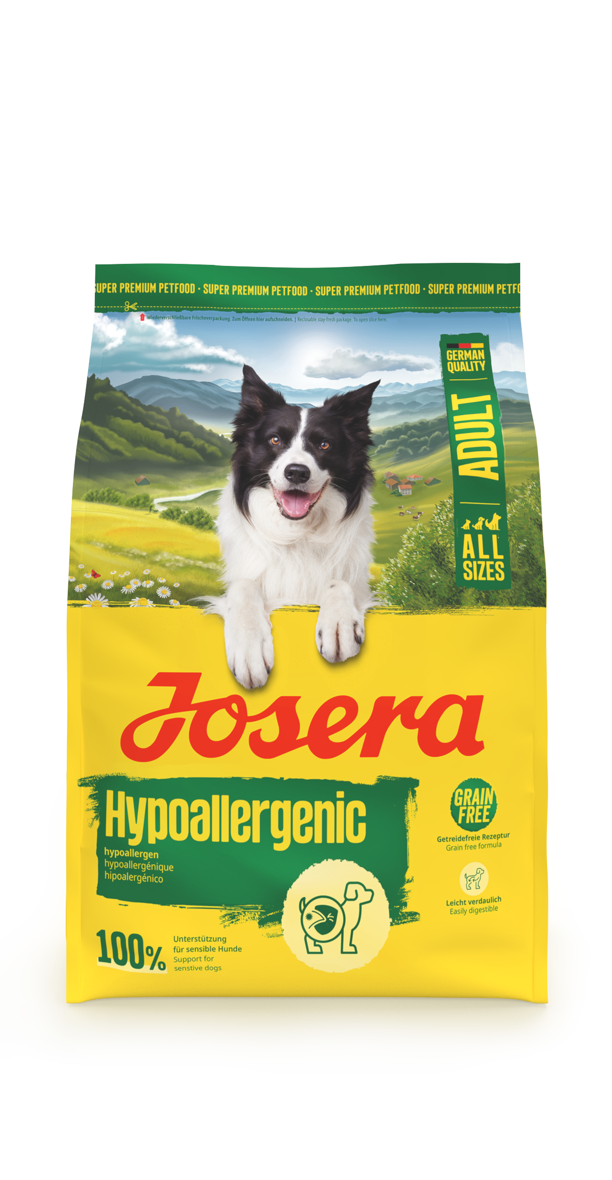 Produktbild von Adult Hypoallergenic, getreidefreies Trockenfutter mit Insekten für empfindliche Hunde, 3kg