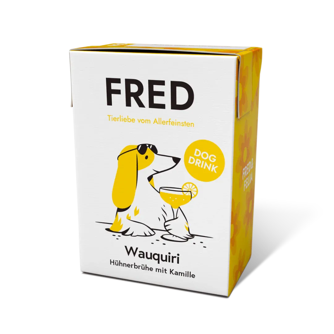 FRED & FELIA FRED Trinksnack für Hunde - Dog Drink "Wauquiri" Hühnerbrühe 10x 200g