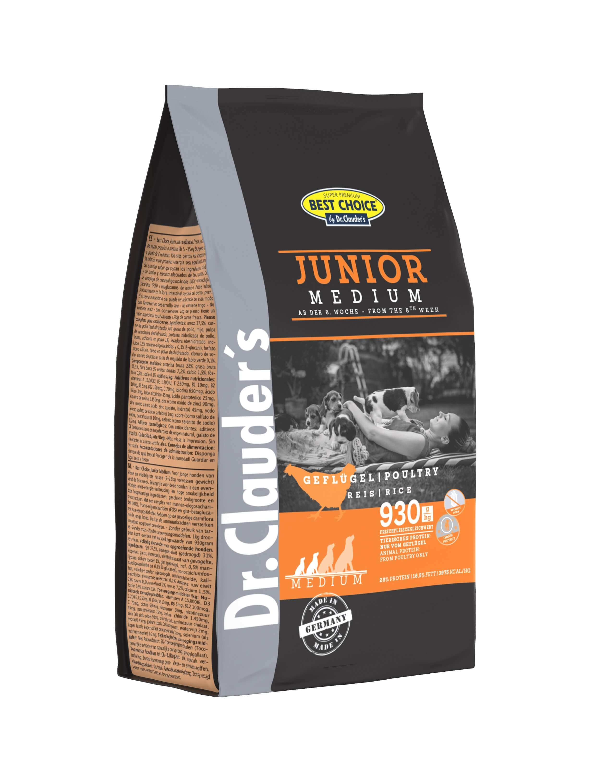 Bild 1 von 1: Dr.Clauder’s Best Choice Junior Medium 350g
