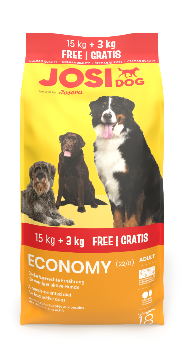 Bild 1 von 1: JosiDog JosiDog Economy 18 kg Alleinfuttermittel für Hunde aller Rassen 15+3 kg