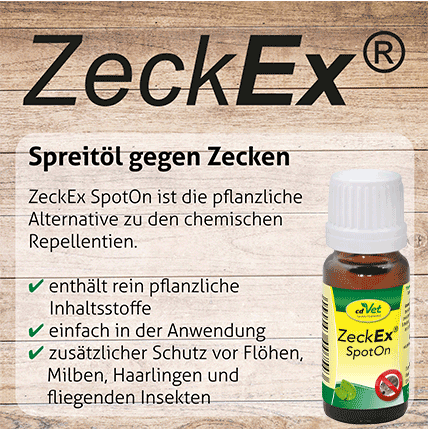 Thumbnail 3: insektoVet® ZeckEx SpotOn 50 ml – Natürliche Pflege und Geruchsmaskierung gegen Zecken