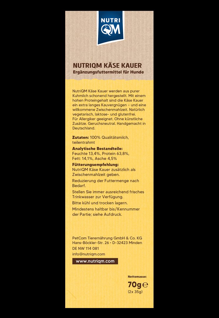 Thumbnail 2: NutriQM Käse Kauer S 5x 70g