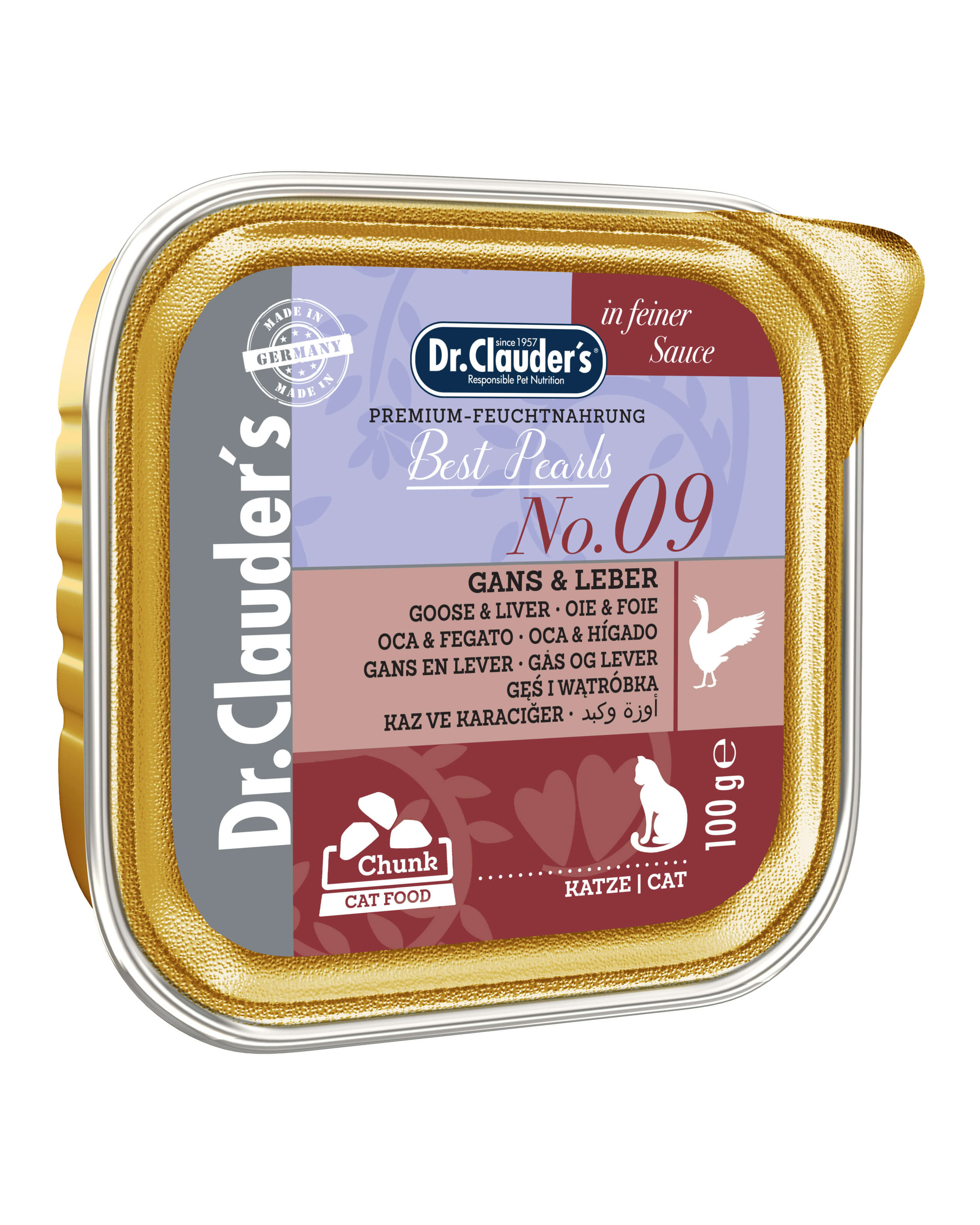 Bild 1 von 1: Dr.Clauder’s Dr.Clauder's Best Pearls No. 09 Gans & Leber in Soße 100g