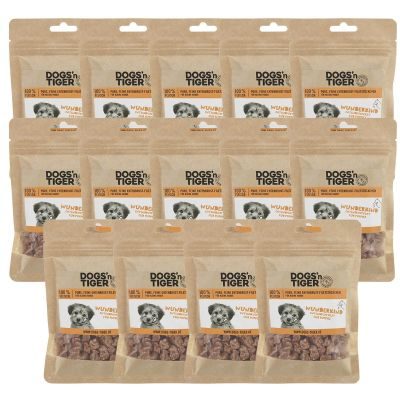 Thumbnail 2: Dogs'n Tiger Adult, Junior Hunde Snacks, Wunderkind, Leckerlies, 100% gefriergetrocknetes Entenbrustfilet, 14x 70g