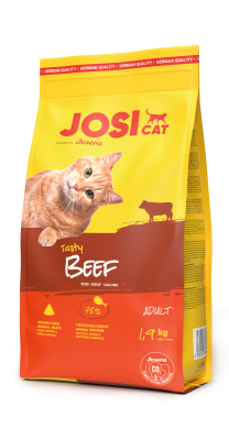 JosiCat Tasty Beef – Katzentrockenfutter – 3x1,9kg
