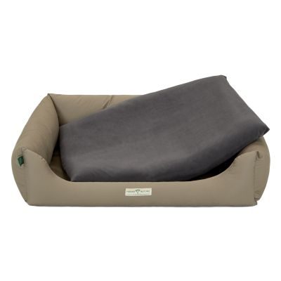 Thumbnail 3: HOUND&NATURE Hundebett ZÜRICH XL dunkelgrau + wasserfestem Fleece-Matratzenüberzug