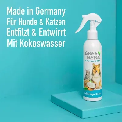 Thumbnail 3: Greenhero GreenHero® Kokos Fellpflege 250ml mit Kokoswasser gegen Verfilzungen