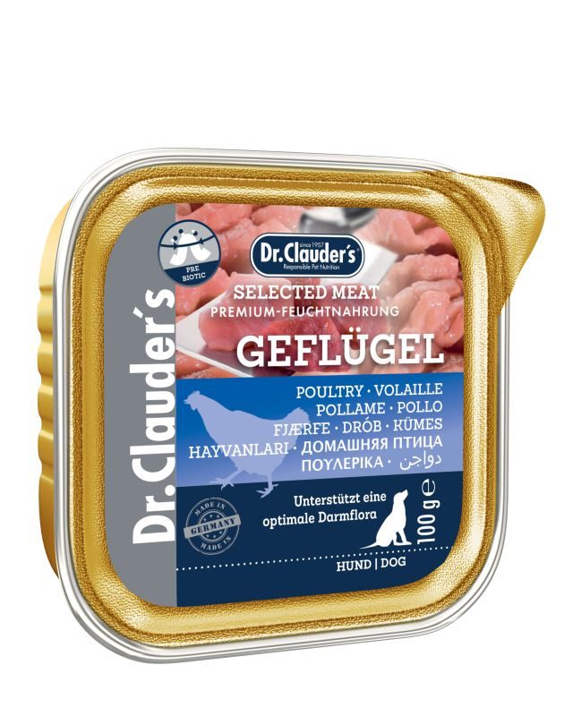 Dr.Clauder’s Selected Meat Schälchen Geflügel 100g