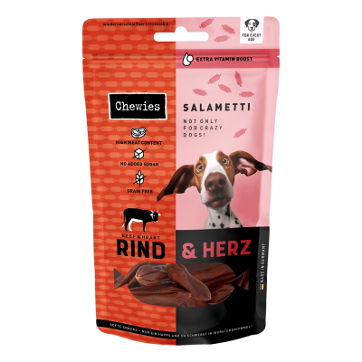 Chewies® Chewies® SALAMETTI Rind mit Herz 200g