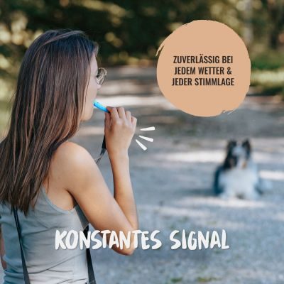 Thumbnail 2: Rudelkönig Rudelkönig Hundepfeife für Rückruf - Professionelle Trainingspfeife mit genormter Frequenz und Pfeifenband - Erziehungshilfen für Hunde