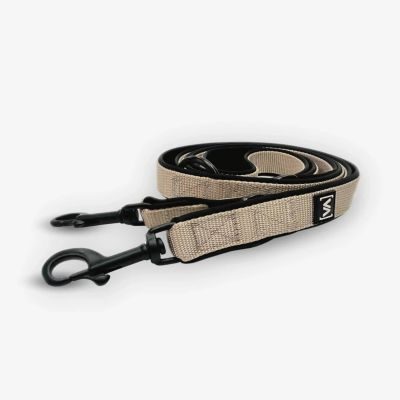 Vitomalia Klassische verstellbare Hundeleine Nero Beige