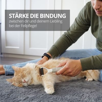 Thumbnail 9: SCHLITZOHR Unterfellbürste Cookie für Langhaar Katzen & Hunde M-L (9.2 cm)