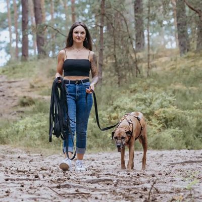 Thumbnail 2: Rudelkönig Schleppleine 15m für Hunde mit Griffpolsterung, Robuste Hundeleine