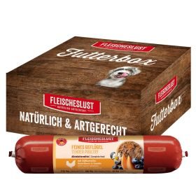 Fleischeslust Futterbox Feines Geflügel (6x800g) Hundewurst