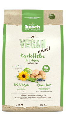 bosch Tiernahrung HPC Vegan Kartoffeln&Erbsen – getreidefreies Hundefutter – 10kg