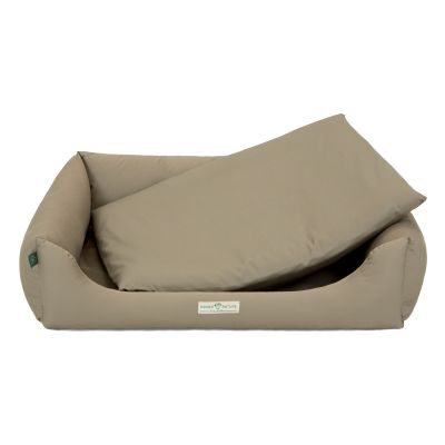 Thumbnail 3: HOUND&NATURE Hundebett ZÜRICH XL taupe + wasserfestem Baumwoll-Matratzenüberzug