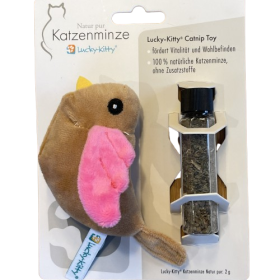 Lucky-Kitty Vogel "Natur Pur" mit Katzenminze (Nachfüllbar!)