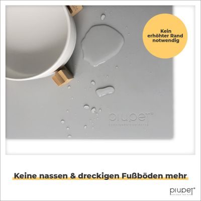 Thumbnail 4: PIUPET Napfunterlage für Katze & Hund I 60x40cm I Wasserdicht I Silikon Unterlage