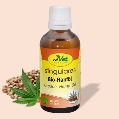 Thumbnail 2: cdVet Singulares Bio-Hanföl 50 ml - für Hunde & Katzen – 100 % nativ & kaltgepresst
