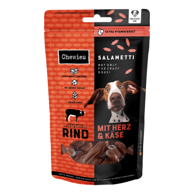 Chewies® Chewies® SALAMETTI Rind, Herz & Käse 200g