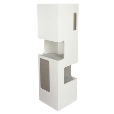 Thumbnail 3: stylecats® Kratzbaum Empire weiß hellgrau/hellgrau, 180 x 50 cm