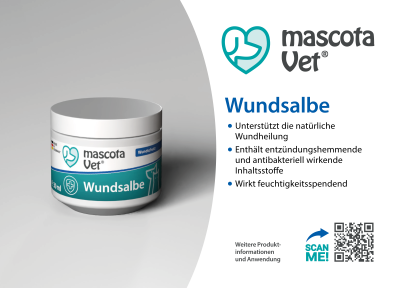 Thumbnail 2: mascota vet Wundsalbe für Hunde & Katzen, fördert die Wundheilung, pflegt, entzündungshemmend, 30 ml