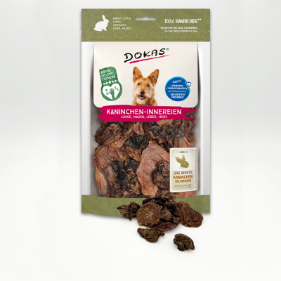 Thumbnail 5: Dokas Kaninchen-Innereien BARF Snack für Hunde 7x 100g Multipack