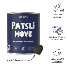 Patsli Nahrungsergänzung für Katzen mit Arthrose und eingeschränkter Beweglichkeit