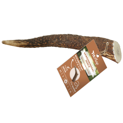 Fit-Hap Geweihmineral-Snack M (80-120 g) – Natürlicher Kausnack aus Geweih für Hunde
