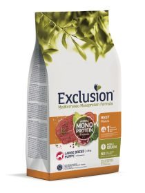 Exclusion Mediterraneo Noble Grain Puppy Rind Large 12 kg