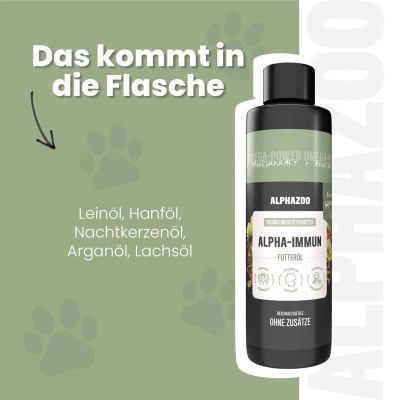 Thumbnail 4: ALPHAZOO Alpha-Immun Futteröl für Hunde