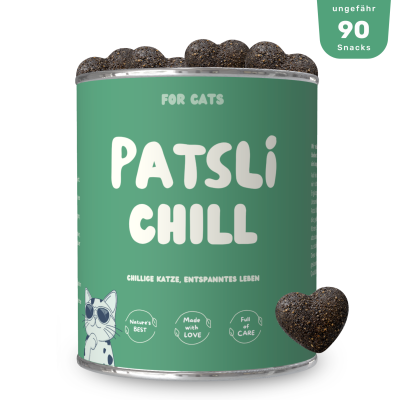 Thumbnail 1: Patsli Ergänzungsfuttermittel zur Unterstützung von Entspannung und emotionaler Balance bei Katzen in stressigen Situationen