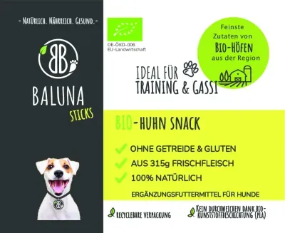 Thumbnail 4: Baluna Bio-Huhn-Snack 150g