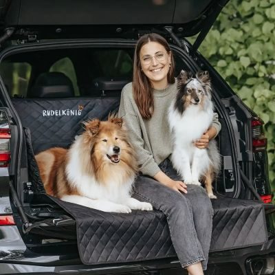 Thumbnail 2: Rudelkönig Kofferraumschutz Hund mit Ladenkantenschutz Universal Hundedecke Auto